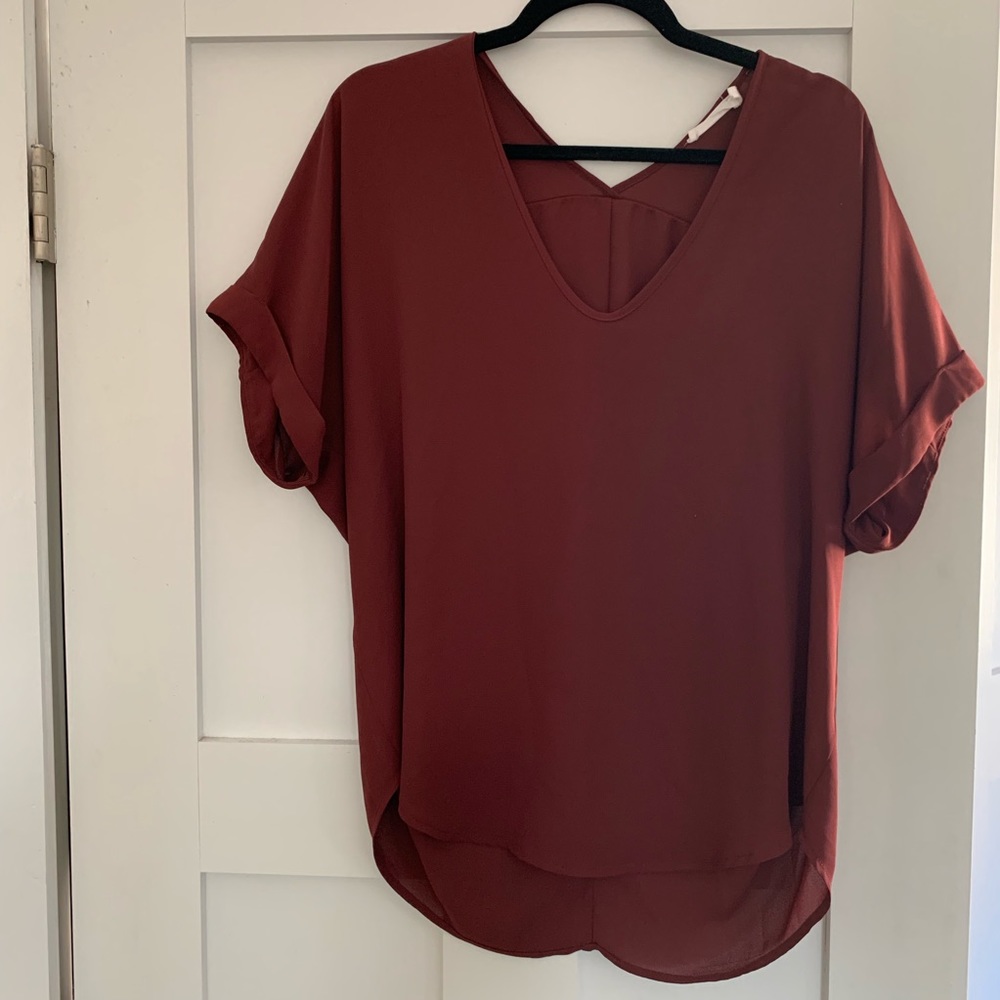 Lush V Neck Blouse